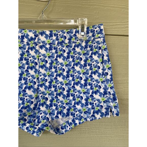 Abercrombie & Fitch Blue Pansy Flower Allover Floral Shorts Teen Womens 00 24 - Picture 3 of 10